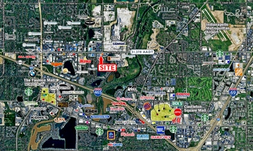 4735 E 96th St, Indianapolis, IN - AÉRIEN  Vue de la carte - Image1