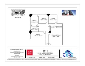 1111 W Mockingbird Ln, Dallas, TX à louer Plan de site- Image 2 de 2