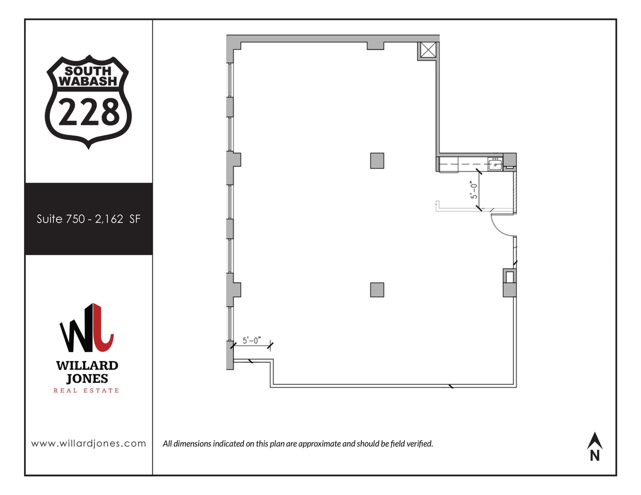 228 S Wabash Ave, Chicago, IL à louer Plan d’étage- Image 1 de 1