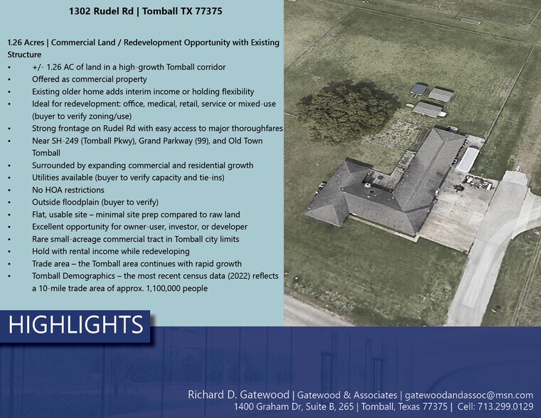 1302 Rudel Dr, Tomball, TX à vendre - Photo du bâtiment - Image 3 de 4