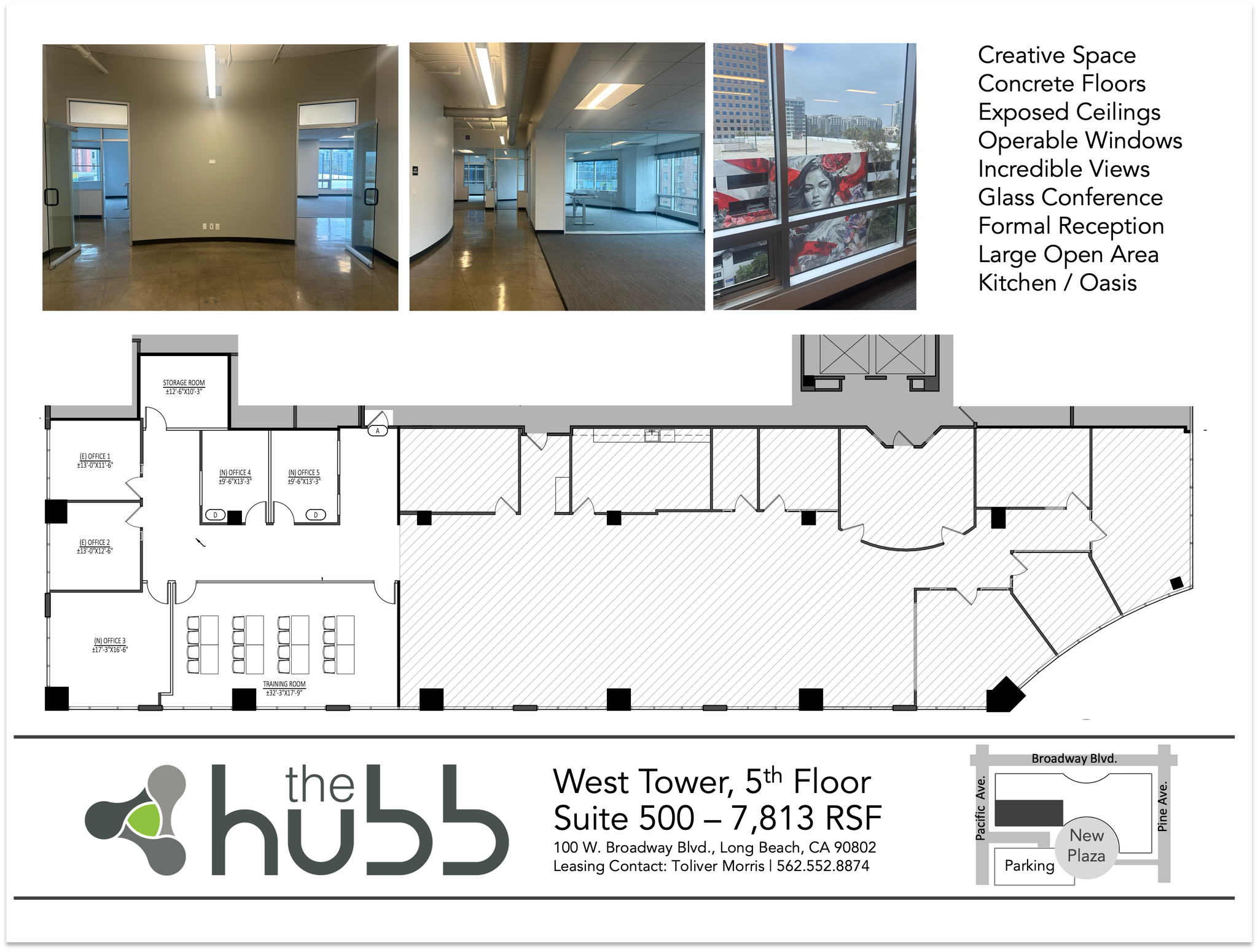 100 W Broadway, Long Beach, CA à louer Plan d’étage- Image 1 de 1