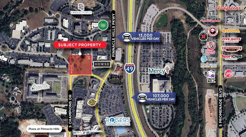 2718 S Champions Dr, Rogers, AR for sale - Aerial - Image 1 of 3