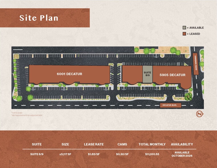 6001 S Decatur Blvd, Las Vegas, NV for lease - Site Plan - Image 2 of 6