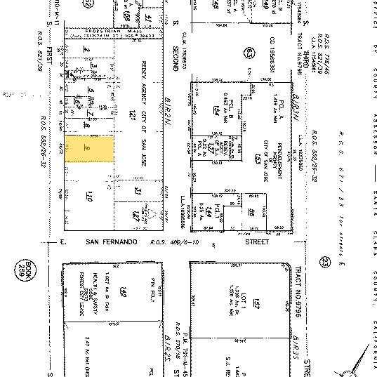 66-72 S 1st St, San Jose, CA à louer - Plan cadastral - Image 2 de 4