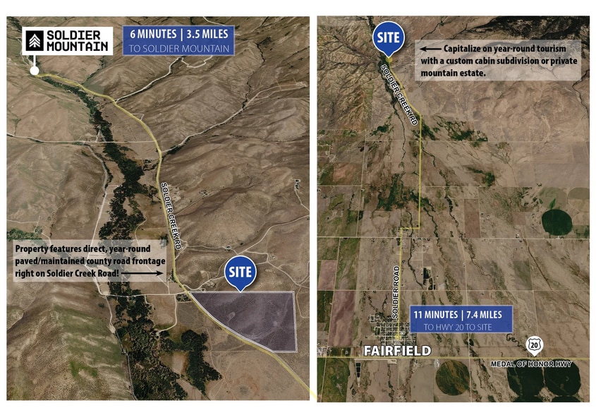 TBD Soldier Creed Rd, Fairfield, ID for sale - Aerial - Image 2 of 3