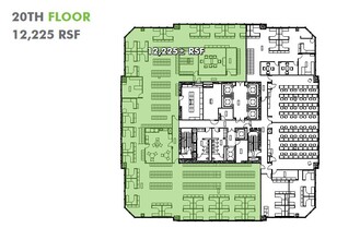 100 N Main St, Winston-Salem, NC à louer Plan d  tage- Image 1 de 1