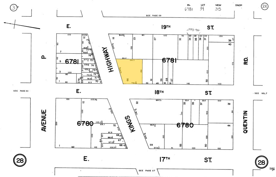 1800 Kings Hwy, Brooklyn, NY à louer - Plan cadastral - Image 2 de 3