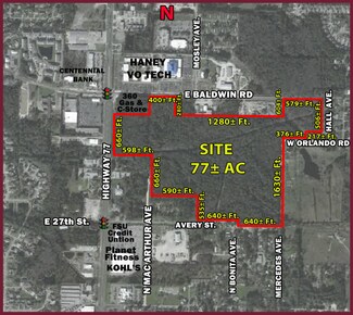 Plus de détails pour 000 Hwy 77 & E Baldwin Rd, Panama City, FL - Terrain à vendre