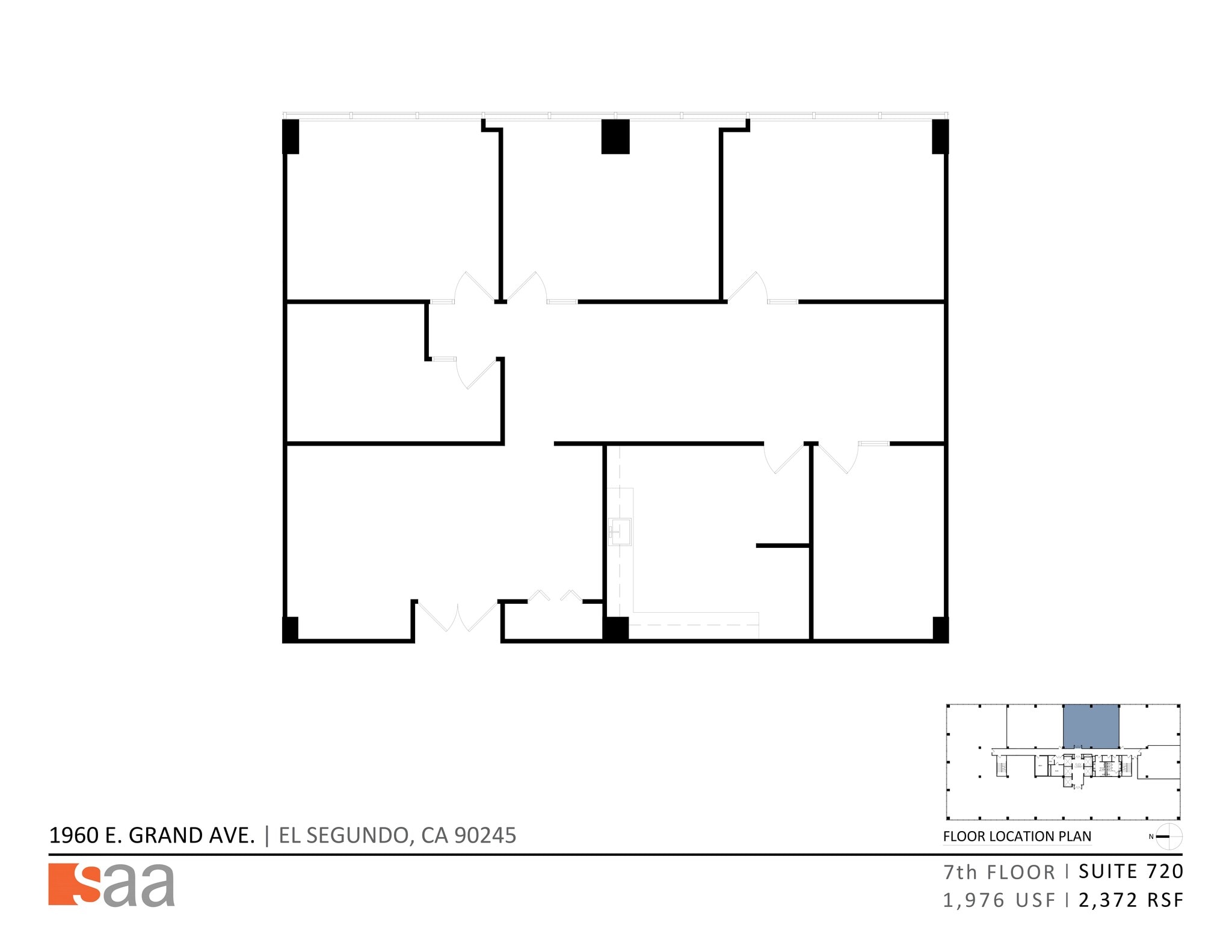 1960 E Grand Ave, El Segundo, CA à louer Plan de site- Image 1 de 1