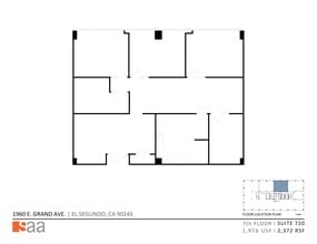 1960 E Grand Ave, El Segundo, CA à louer Plan de site- Image 1 de 1
