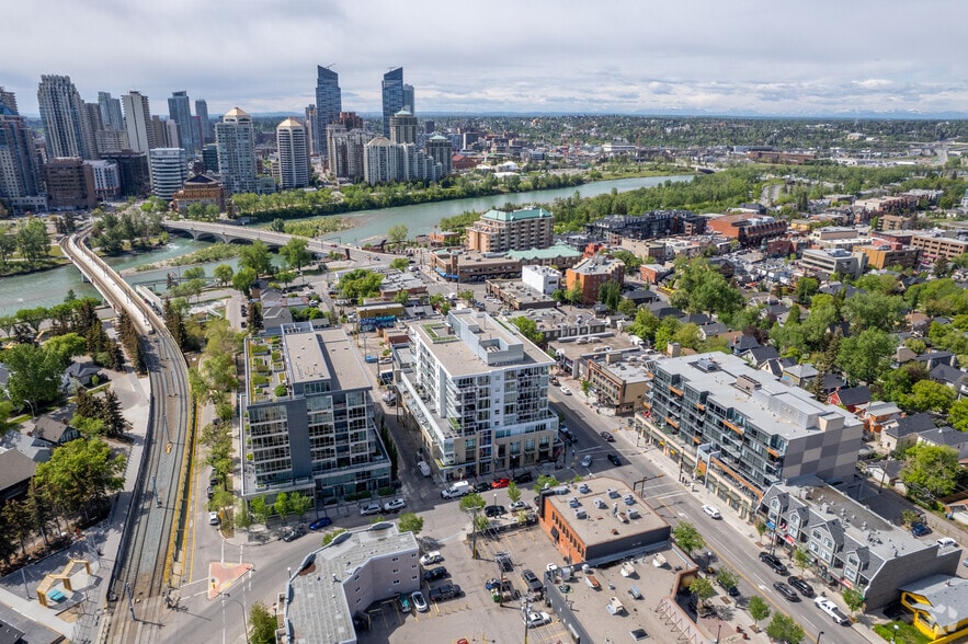 144 10th St NW, Calgary, AB for lease - Aerial - Image 3 of 6