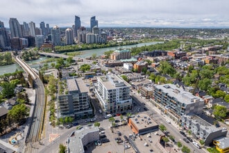 144 10th St NW, Calgary, AB - AERIAL  map view - Image1