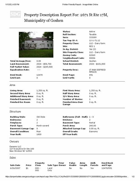 2671 Route 17M, Goshen, NY for sale - Building Photo - Image 3 of 3