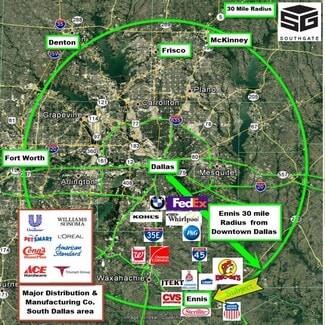 More details for Freeway Frontage Zoned Land Portfolio – Land for Sale, Ennis, TX