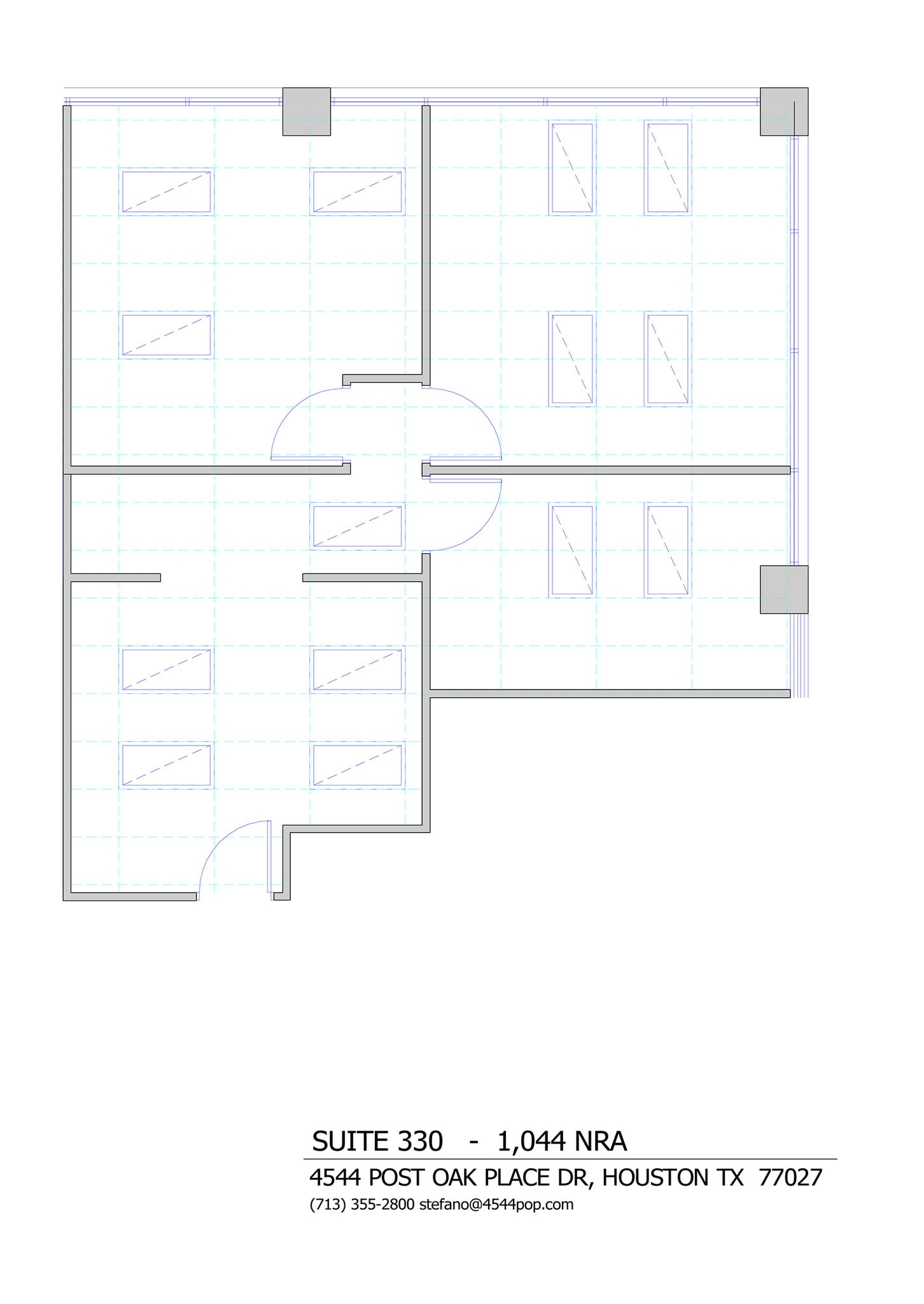 4544 Post Oak Pl, Houston, TX à louer Plan d’étage- Image 1 de 1