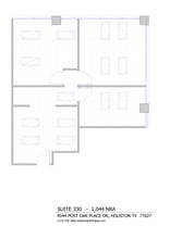 4544 Post Oak Pl, Houston, TX à louer Plan d’étage- Image 1 de 1