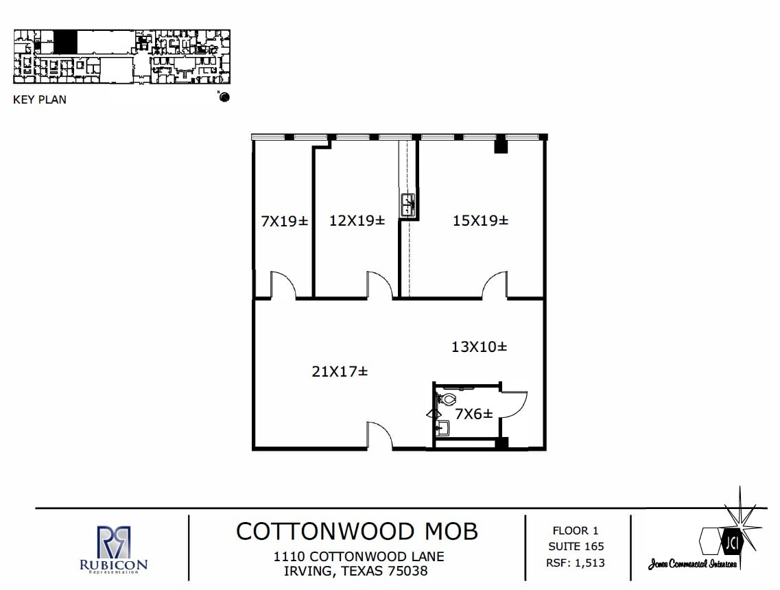 1110 Cottonwood Ln, Irving, TX for lease Floor Plan- Image 1 of 1