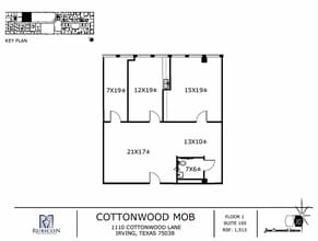 1110 Cottonwood Ln, Irving, TX for lease Floor Plan- Image 1 of 1