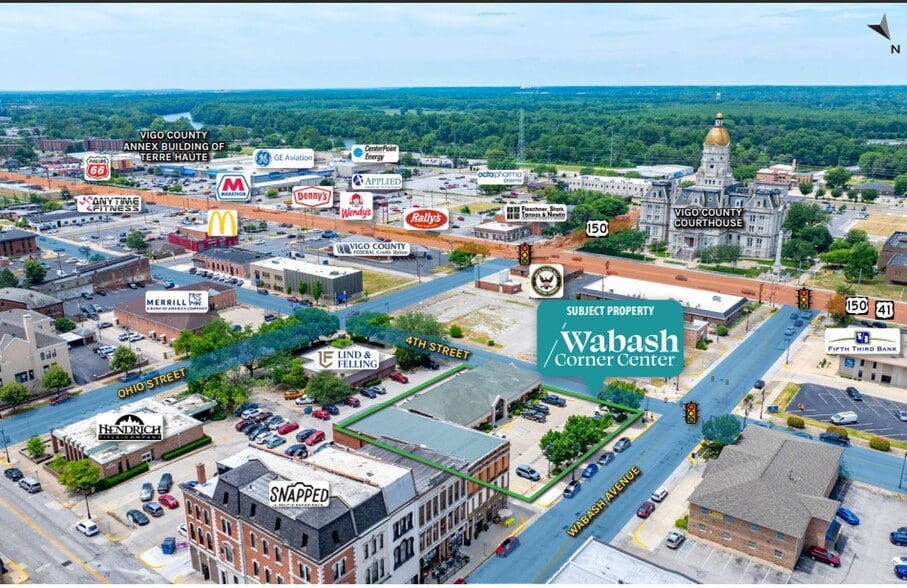 403 Wabash Ave, Terre Haute, IN à louer - Aérien - Image 2 de 4
