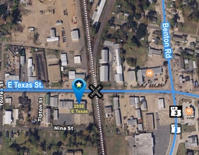 2058-2060 E Texas St, Bossier City, LA - Aerial  map view