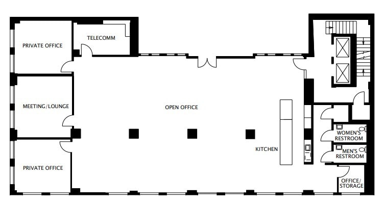 1300 Broadway, Oakland, CA à louer Plan d’étage- Image 1 de 1
