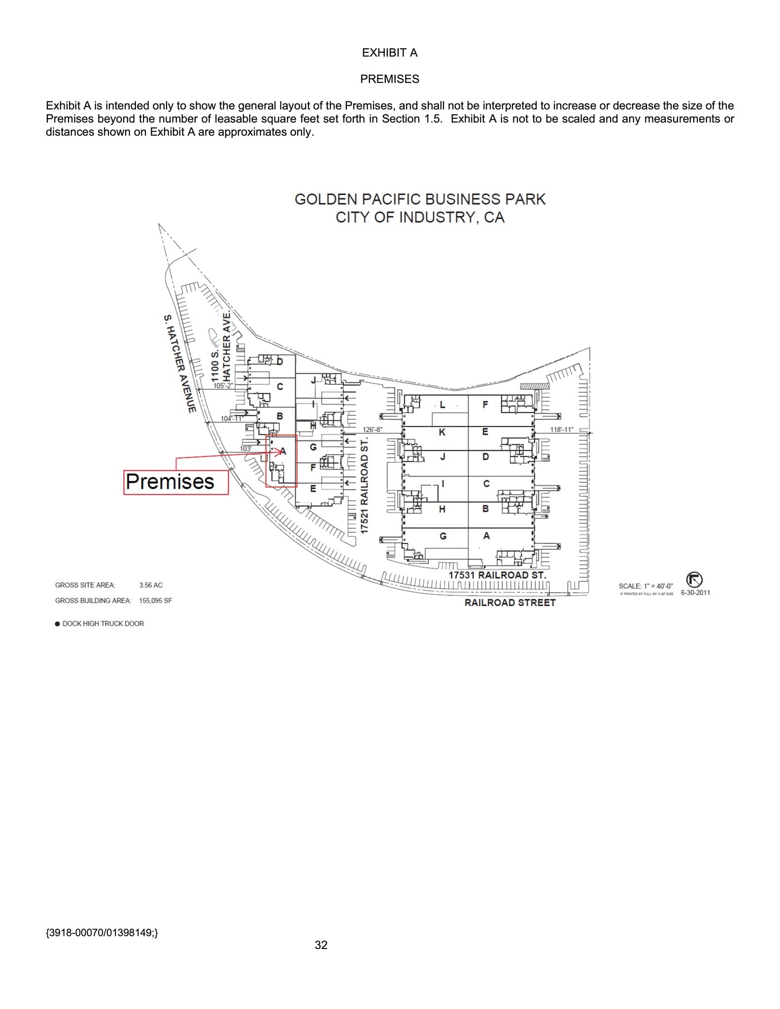 1100 Hatcher Ave, City of Industry, CA for lease Site Plan- Image 1 of 8