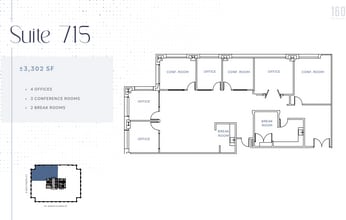 160 W Santa Clara St, San Jose, CA à louer Plan d’étage- Image 1 de 1