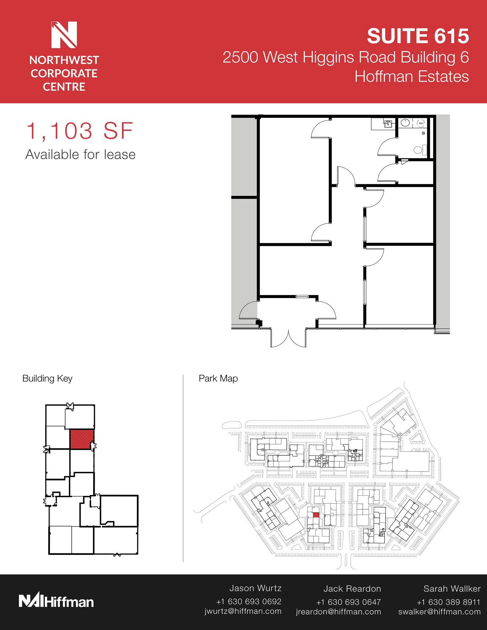 2500 W Higgins Rd, Hoffman Estates, IL à louer Plan d’étage- Image 1 de 1