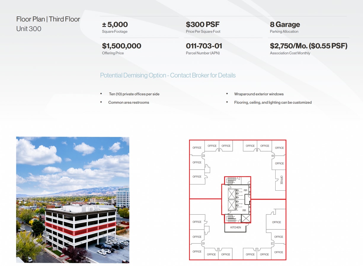 245 E Liberty St, Reno, NV 89501 - Unité 300 -  - Plan d’étage - Image 2 of 2