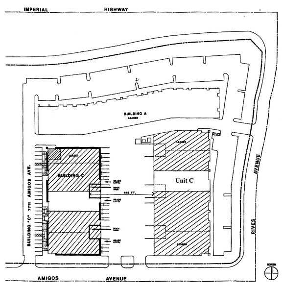 7711 Amigos Ave, Downey, CA for lease - Site Plan - Image 2 of 3