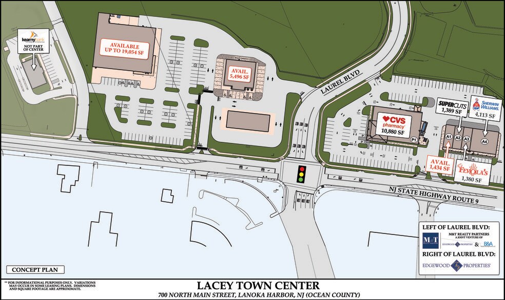 706 Us Highway 9, Lanoka Harbor, NJ à louer - Plan de site - Image 2 de 5