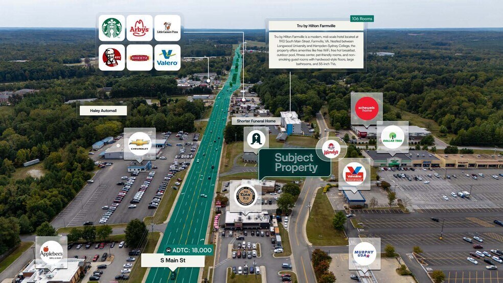 1809 S Main St, Farmville, VA à vendre - Photo du bâtiment - Image 2 de 2