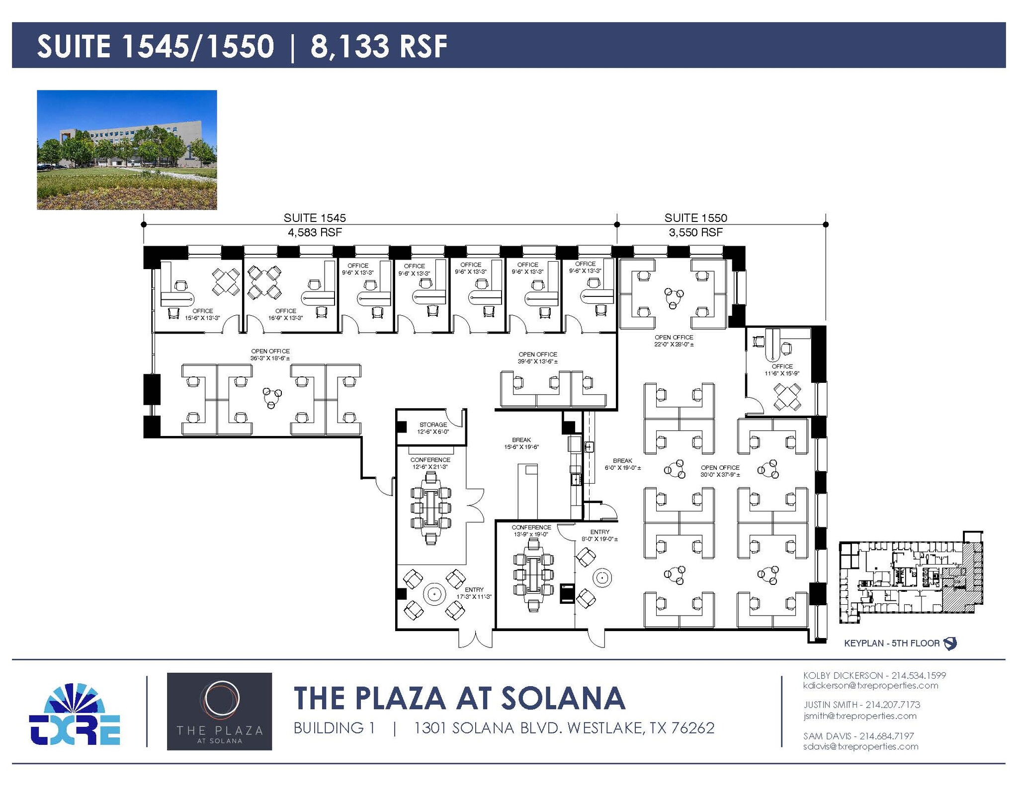 1301 Solana Blvd, Westlake, TX for lease Floor Plan- Image 1 of 2