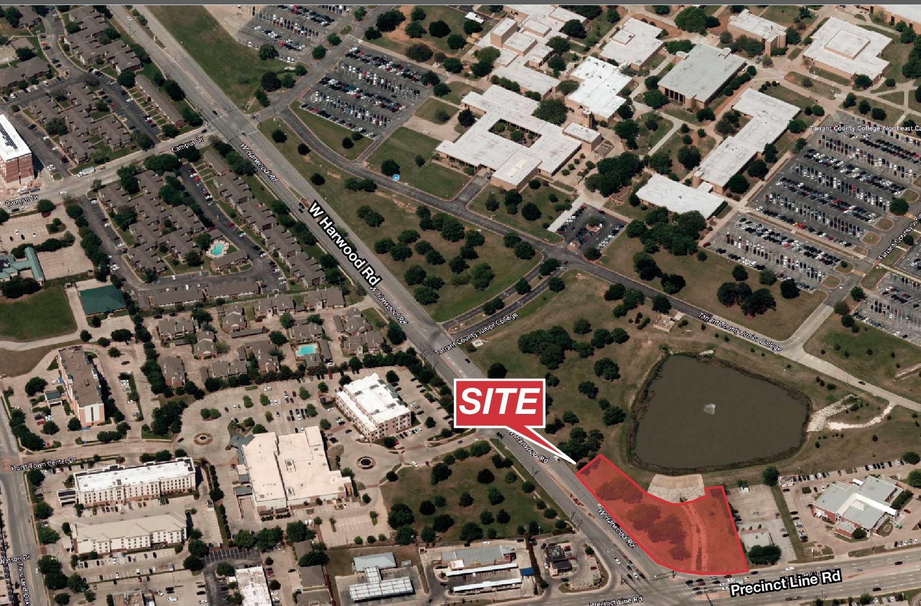 NWC W Harwood Rd & Precinct Rd, Hurst, TX for sale Aerial- Image 1 of 1