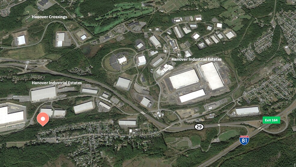 1050 Hanover St, Wilkes-Barre, PA à louer - Aérien - Image 2 de 5