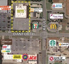 832-848 W Danforth Rd, Edmond, OK - AERIAL  map view - Image1