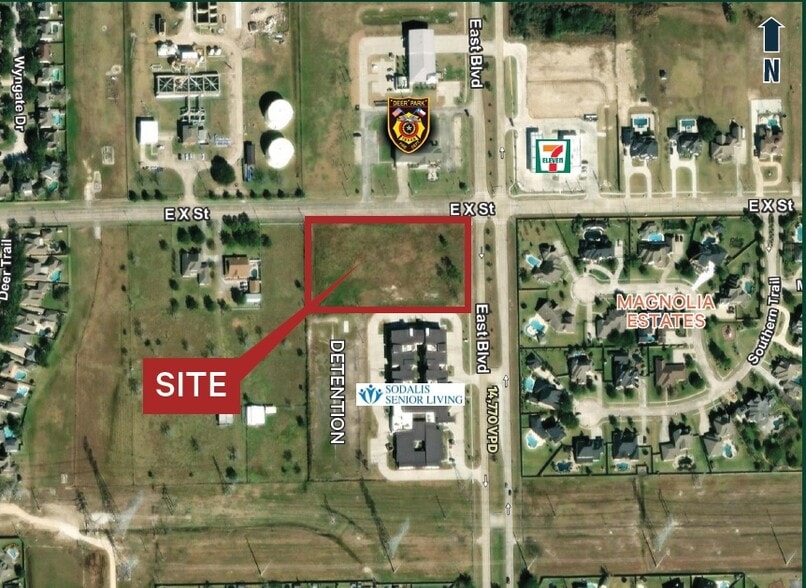 SWC East Blvd & X St, Deer Park, TX à vendre - Aérien - Image 2 de 2