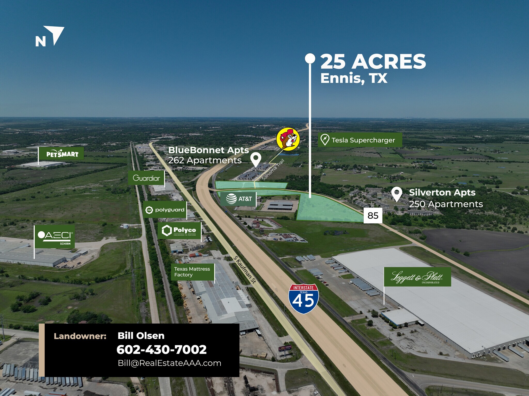 IH 45 & FM 85, Ennis, TX à vendre Photo principale- Image 1 de 10