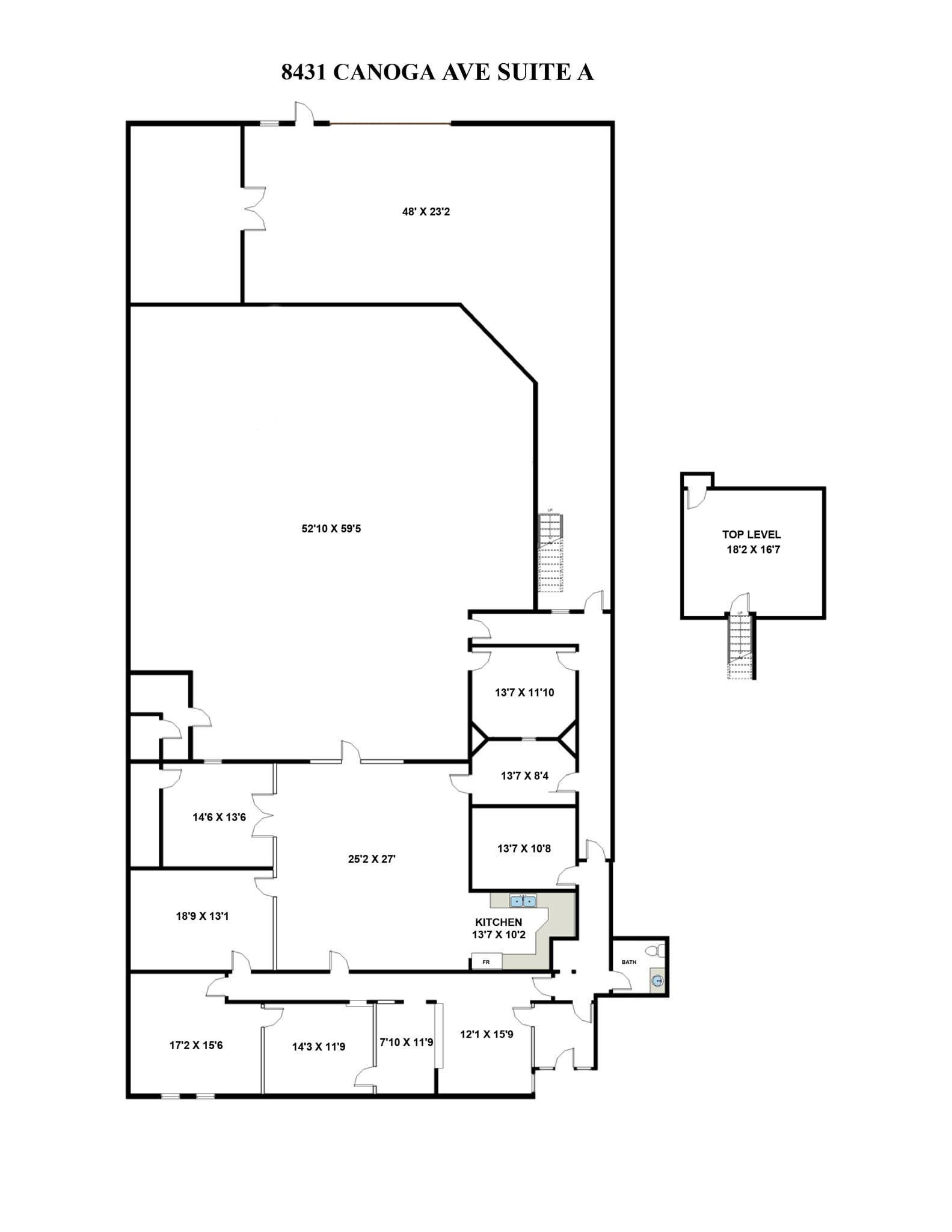 8411-8421 Canoga Ave, Canoga Park, CA for lease Site Plan- Image 1 of 4
