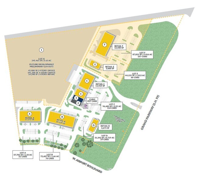 NWC W Grand Parkway S & W Airport Blvd, Richmond, TX à louer - Photo du bâtiment - Image 3 de 3