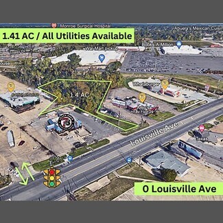 Plus de détails pour 000 Louisville Avenue Ave, Monroe, LA - Terrain à vendre