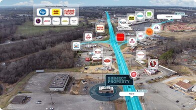 904 US-72, Corinth, MS - AÉRIEN Vue de la carte