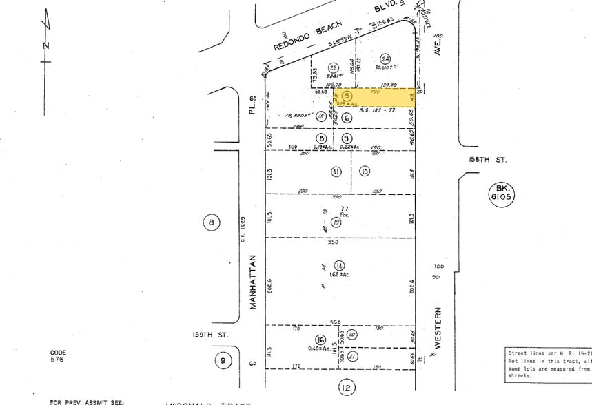 15721 S Western Ave, Gardena, CA à vendre - Plan cadastral - Image 2 de 18