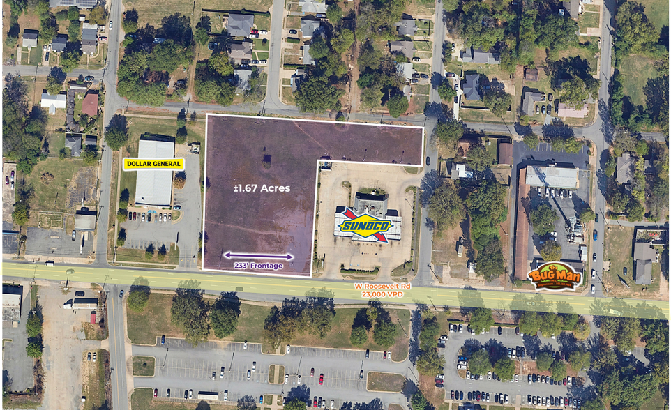 3100-3124 W Roosevelt Rd, Little Rock, AR à vendre - Photo du bâtiment - Image 2 de 3