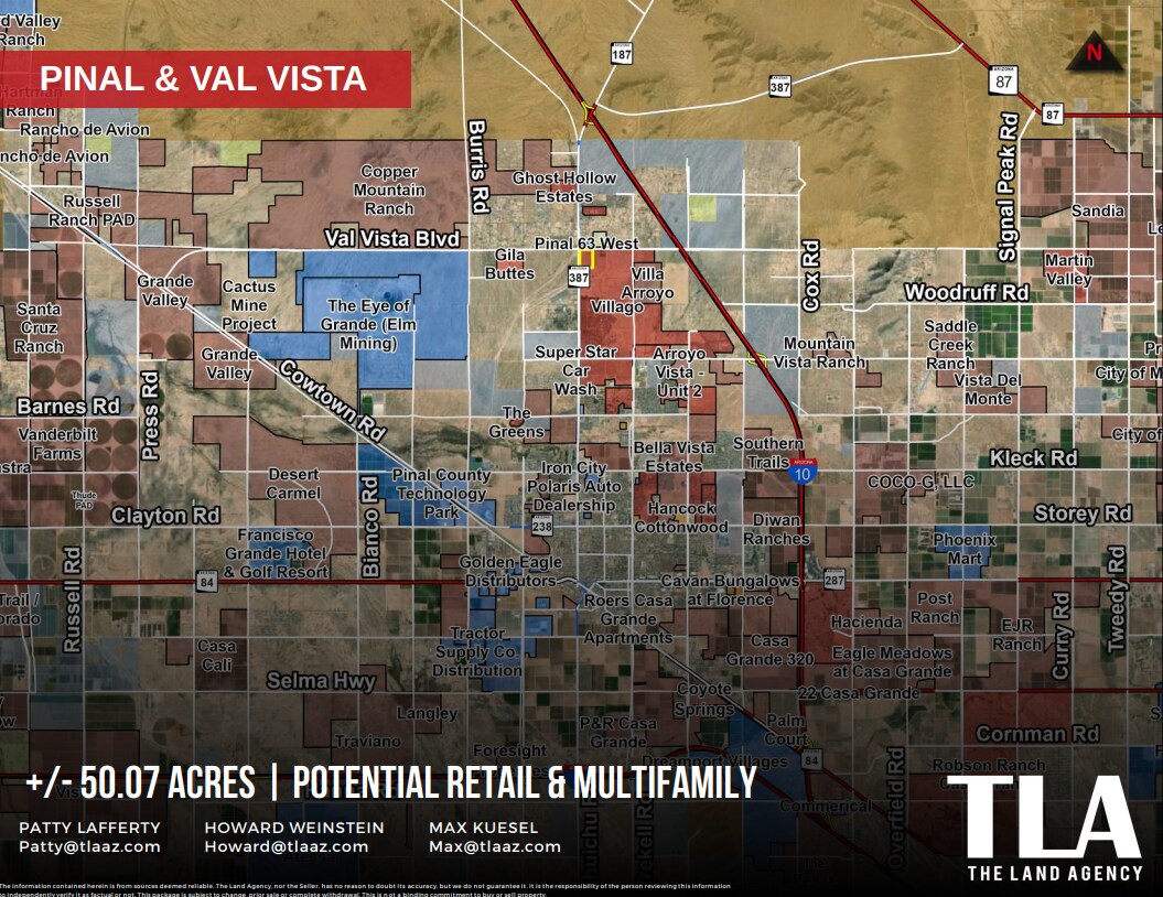 SEC Pinal Ave And Val Vista Blvd, Casa Grande, AZ à vendre Autre- Image 1 de 2