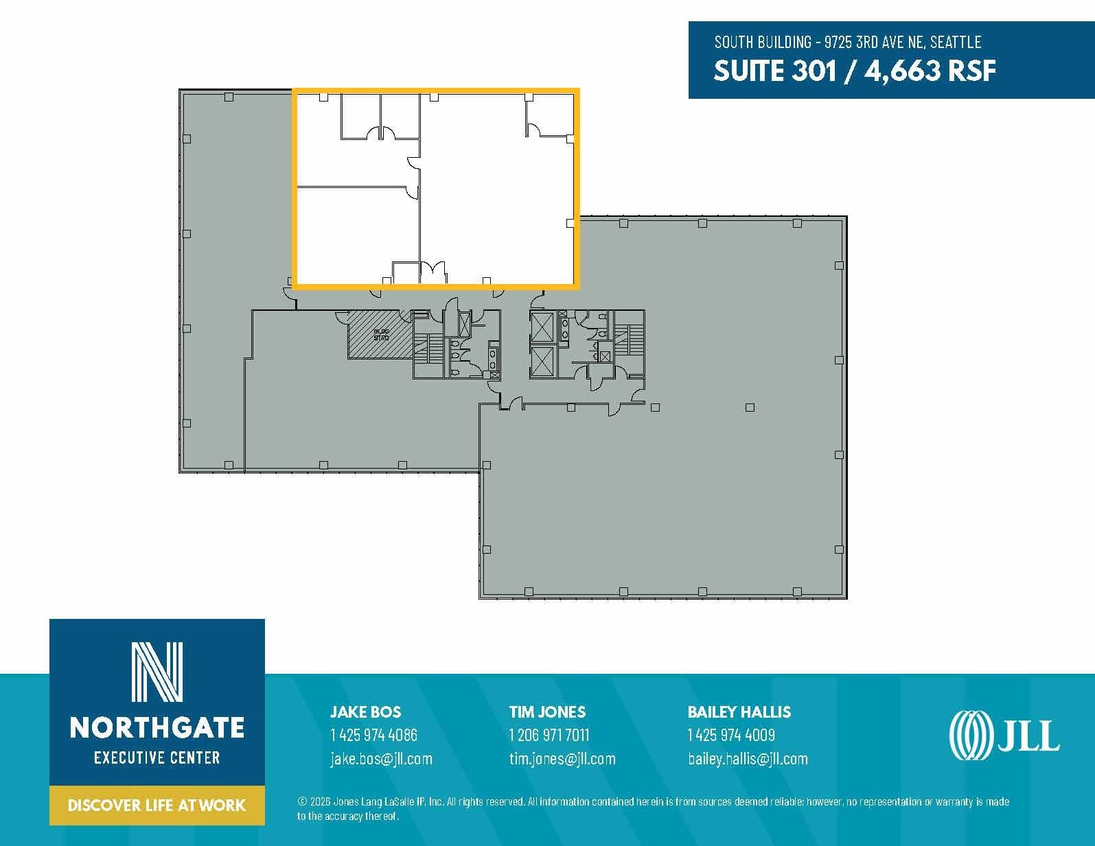 115 NE 100th St, Seattle, WA à louer Plan d’étage- Image 1 de 1