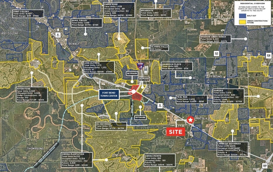 Hwy 6, Arcola, TX for sale - Aerial - Image 3 of 3