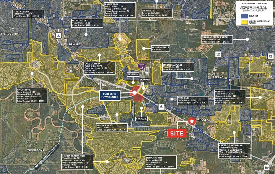 Hwy 6, Arcola, TX à vendre - Aérien - Image 3 de 3