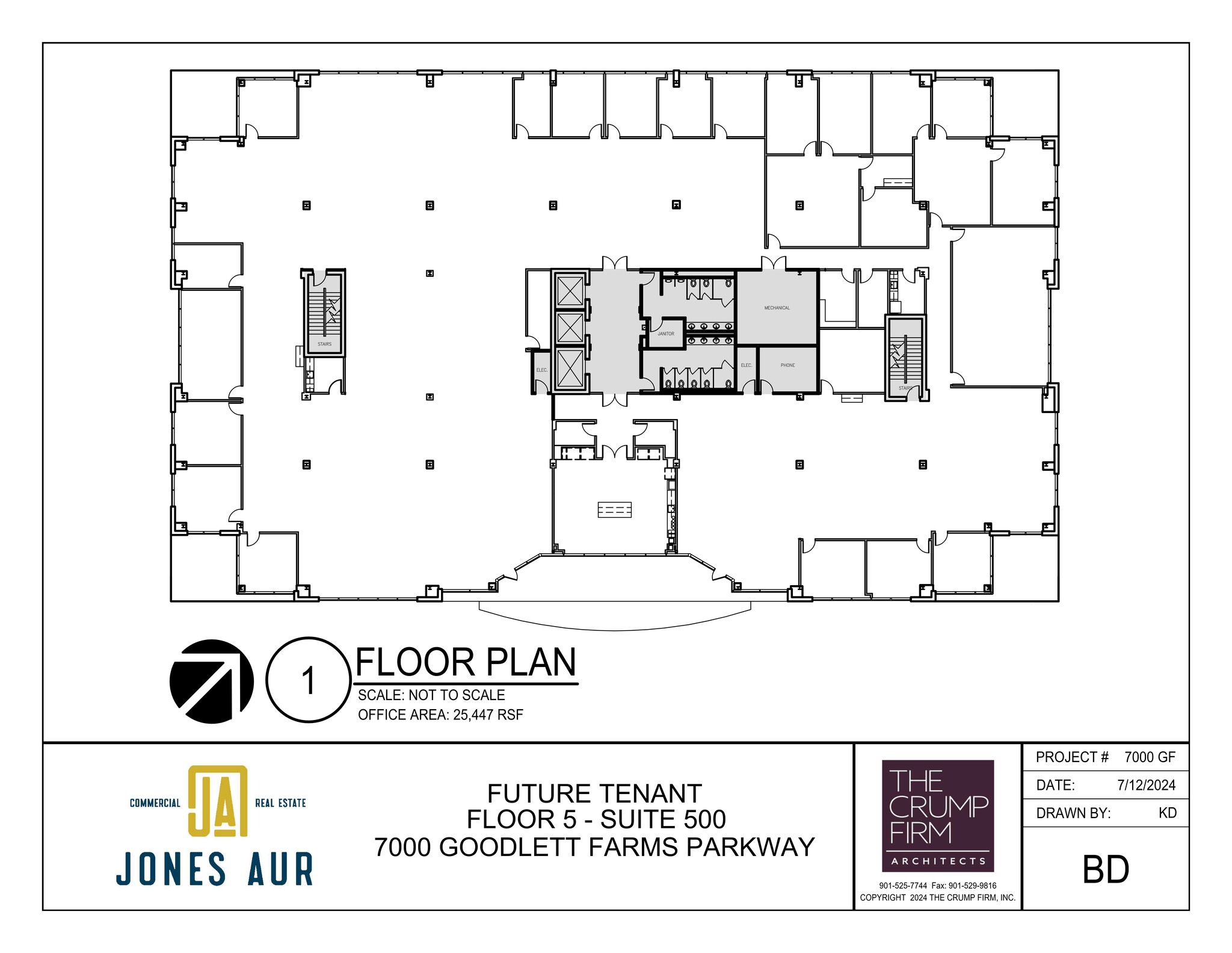 7000 Goodlett Farms Pky, Cordova, TN for lease Site Plan- Image 1 of 8