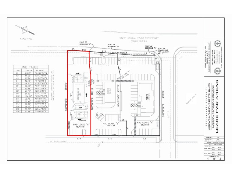 Expressway 77/83, Brownsville, TX à louer - Plan de site - Image 3 de 3